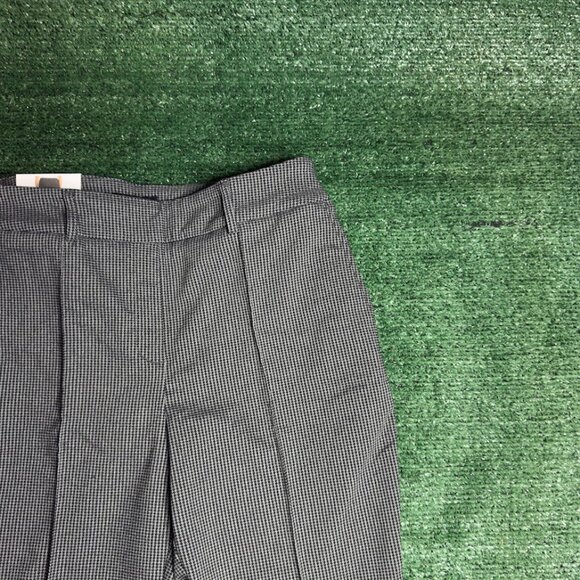 Hilary Radley High Rise Pull-On Plaid Stretch Pants Women’s Size L Black NWT  Up - Picture 6 of 16